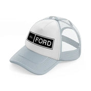 ford b&w-grey-trucker-hat