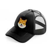 028-shiba inu-black-trucker-hat