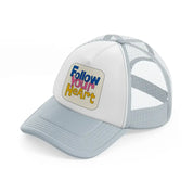 love quotes 01 grey trucker hat