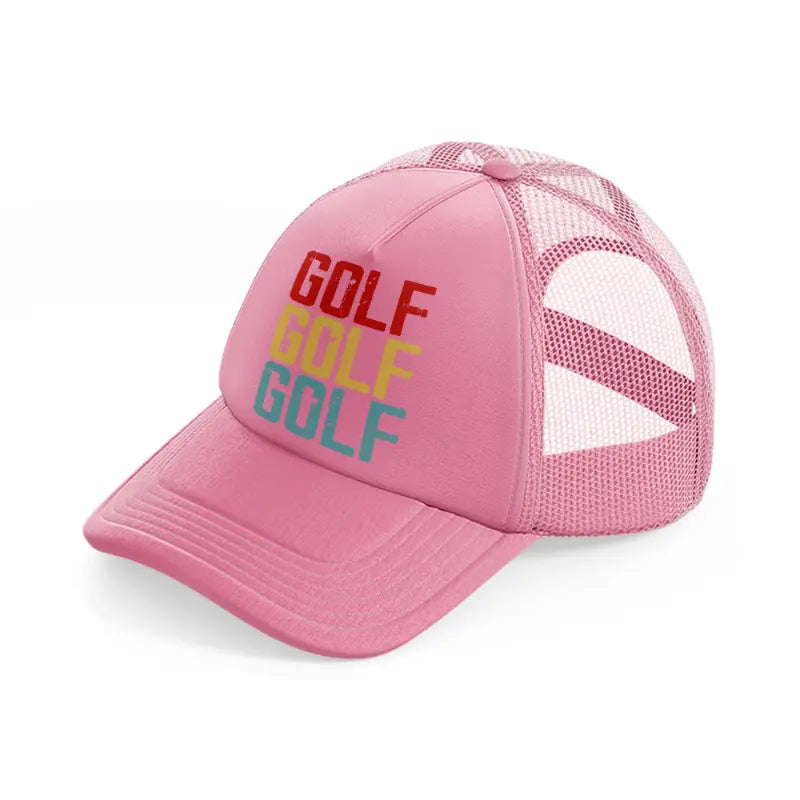 golf color-pink-trucker-hat