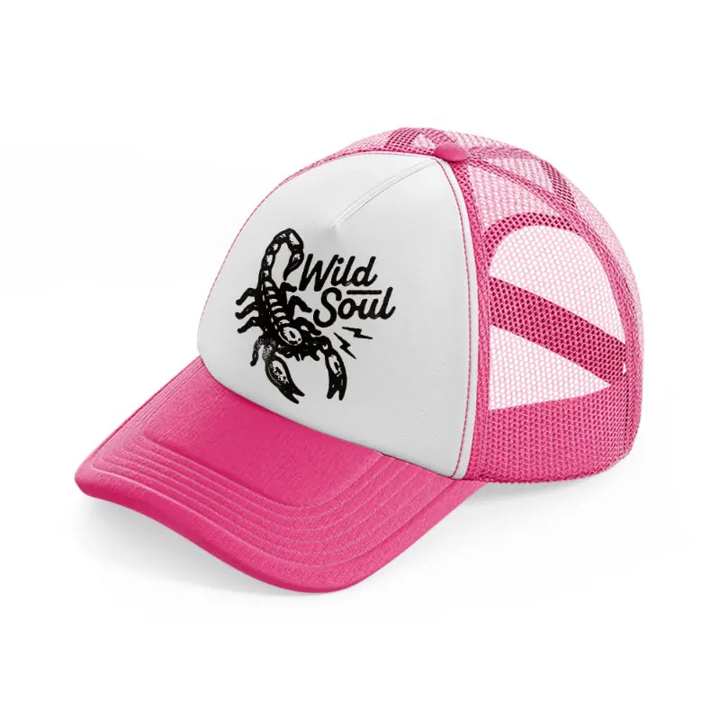 wild soul-neon-pink-trucker-hat