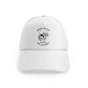 bride or die skull white trucker hat