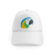 parrot (1) white trucker hat