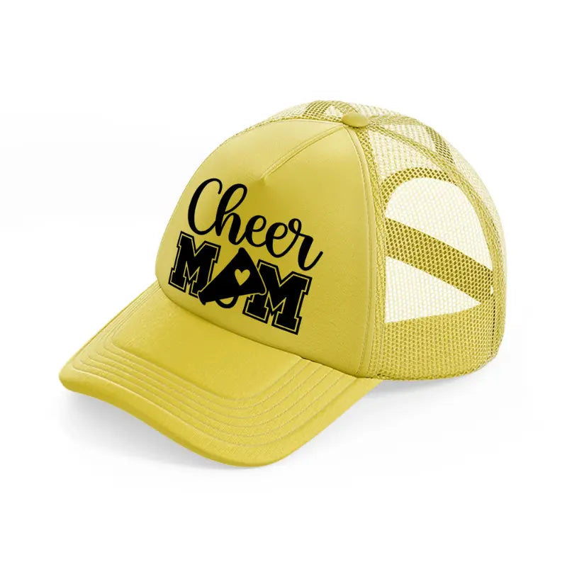 cheer mom-gold-trucker-hat