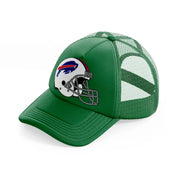 buffalo bills drawing helmet-green-trucker-hat