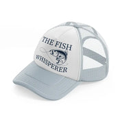 the fish whisperer grey trucker hat