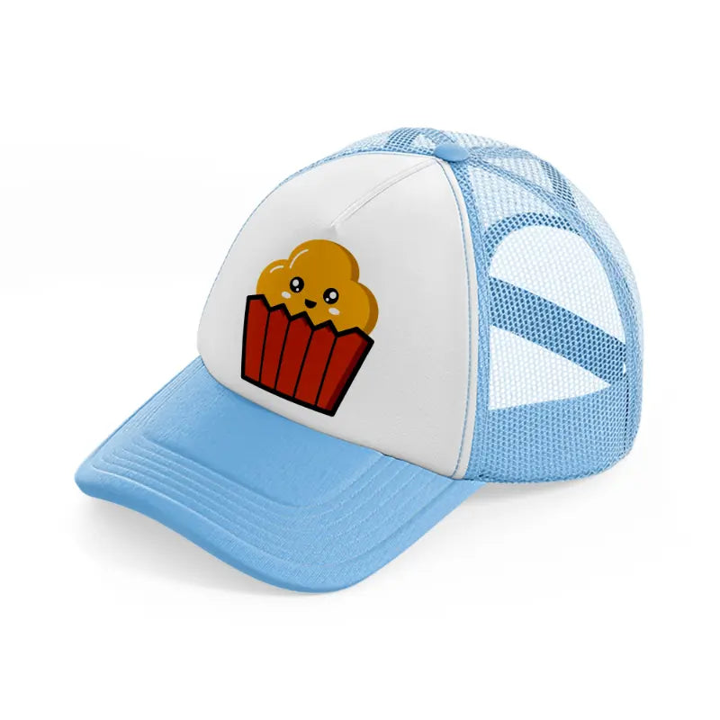 cupcake sky blue trucker hat