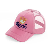 royals kansas city-pink-trucker-hat