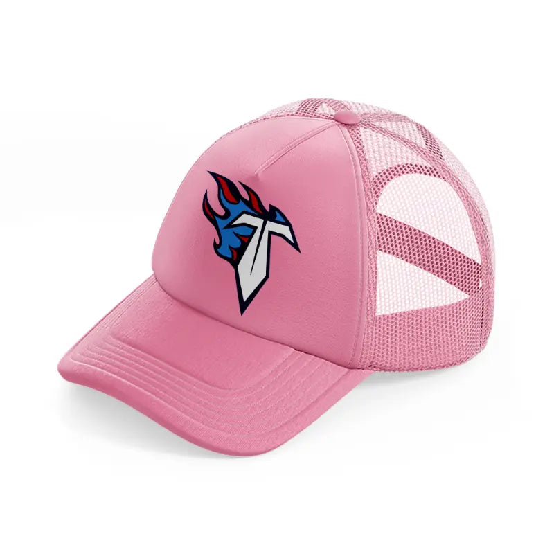 tennessee titans emblem-pink-trucker-hat