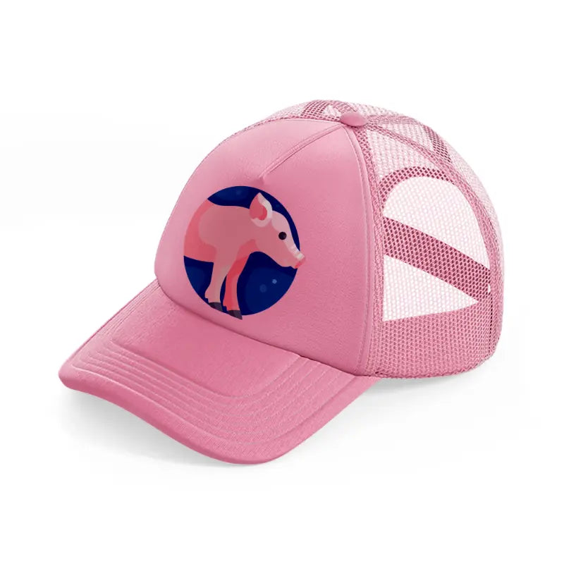 chinese zodiac (4) pink trucker hat