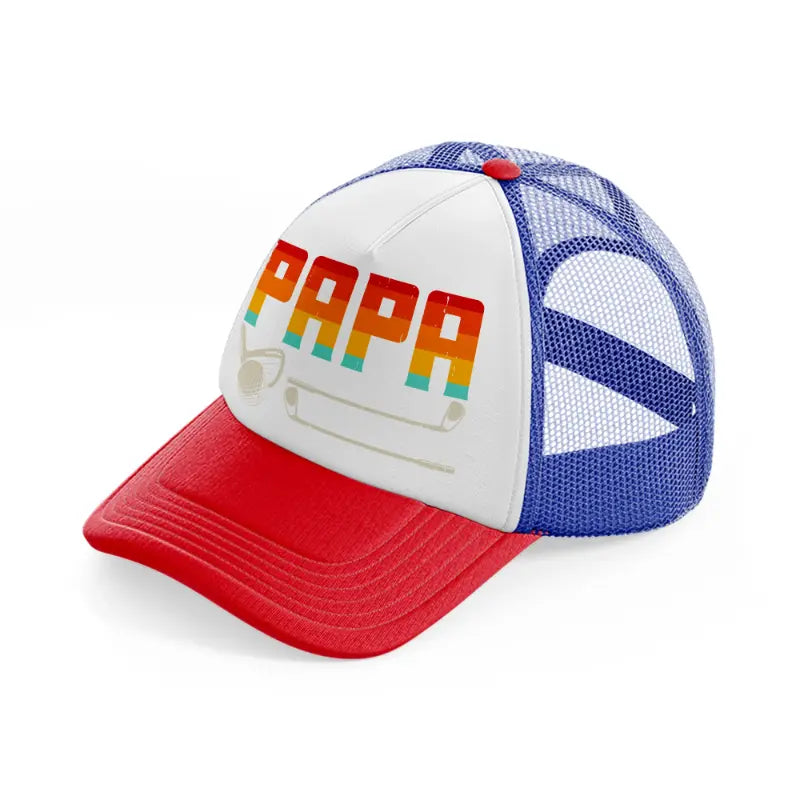 papa rainbow-multicolor-trucker-hat