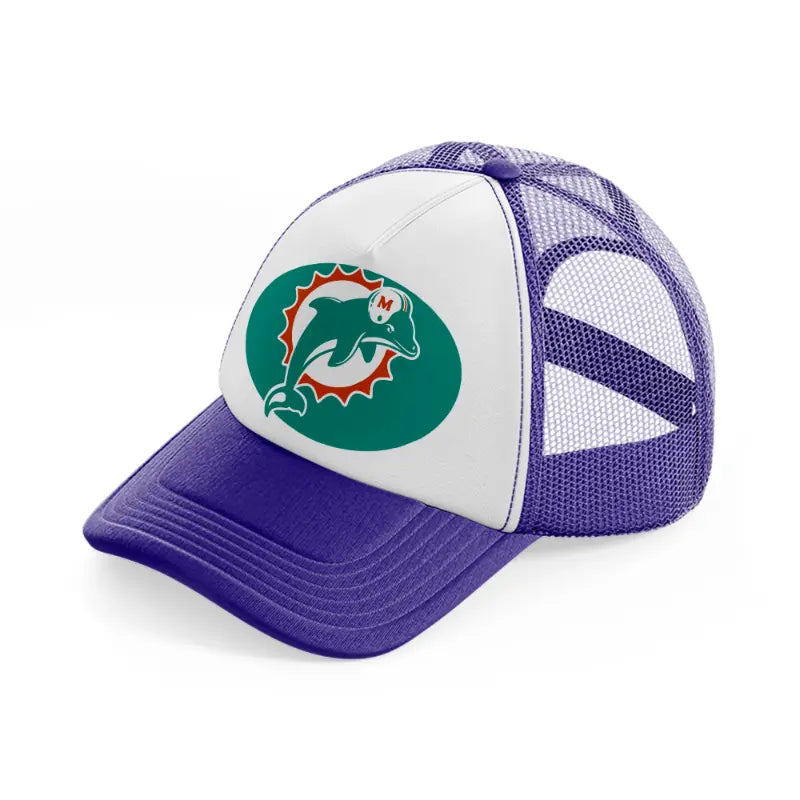 miami dolphins classic-purple-trucker-hat