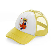 naruto square-yellow-trucker-hat
