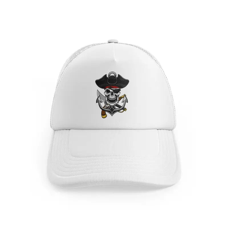 Pirates Skull Anchorwhitefront-view