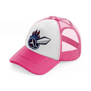 tennessee titans supporter-neon-pink-trucker-hat