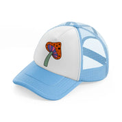 retro elements 36 sky blue trucker hat