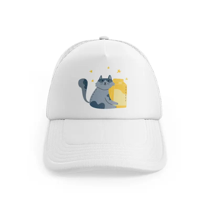 013 milk white trucker hat