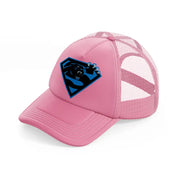 carolina panthers superhero-pink-trucker-hat