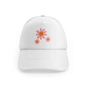 retro positive stickers (15) white trucker hat