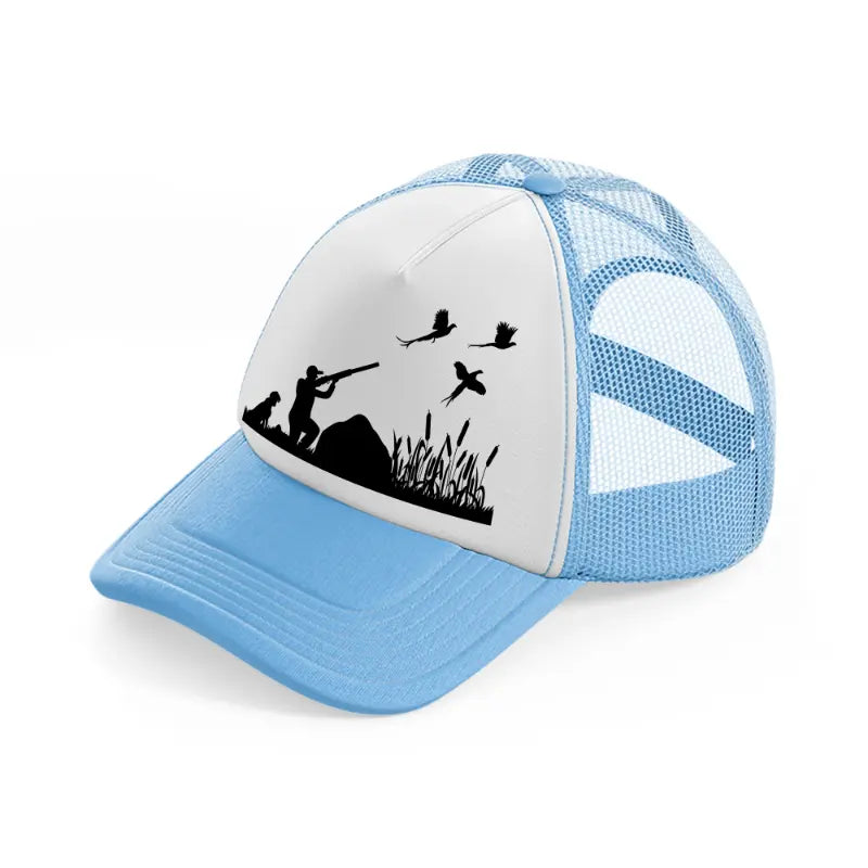hunting-sky-blue-trucker-hat