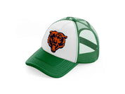 chicago bears emblem-green-and-white-trucker-hat