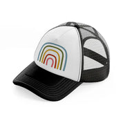 groovy shapes-06-black-and-white-trucker-hat