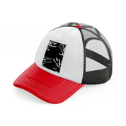 ghost hands-red-and-black-trucker-hat