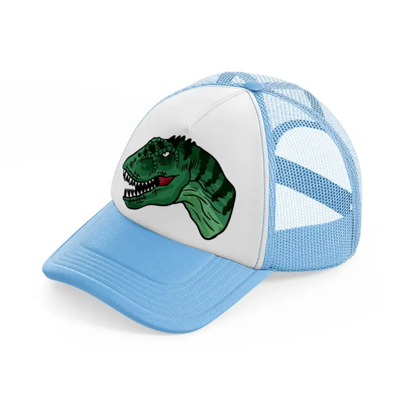 tyrannosaurus-rex-sky-blue-trucker-hat