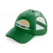 034 hedgehog green trucker hat