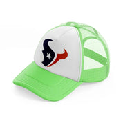 houston texans emblem-lime-green-trucker-hat