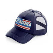 kansas flag-navy-blue-trucker-hat