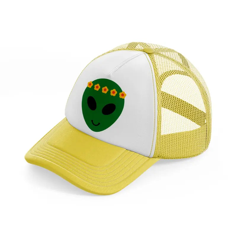 groovy-60s-retro-clipart-transparent-04-yellow-trucker-hat
