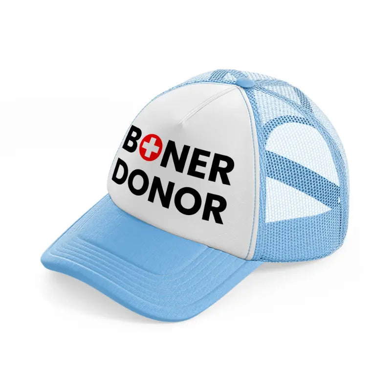 Boner Donor sky-blue Trucker Hat