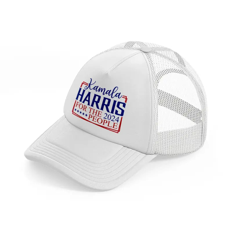 Kamala Harris 2024 For The People white Trucker Hat