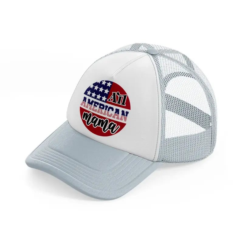 all american mama-01-grey-trucker-hat