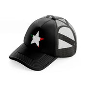 star flag-black-trucker-hat
