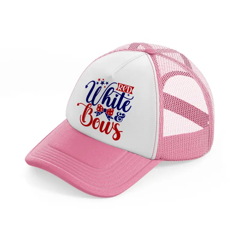 red white & bows-01-pink-and-white-trucker-hat