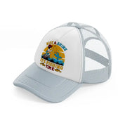 rise & shine it's fishing time-grey-trucker-hat