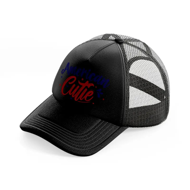 american cutie-01-black-trucker-hat