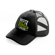 golf grandpa black trucker hat