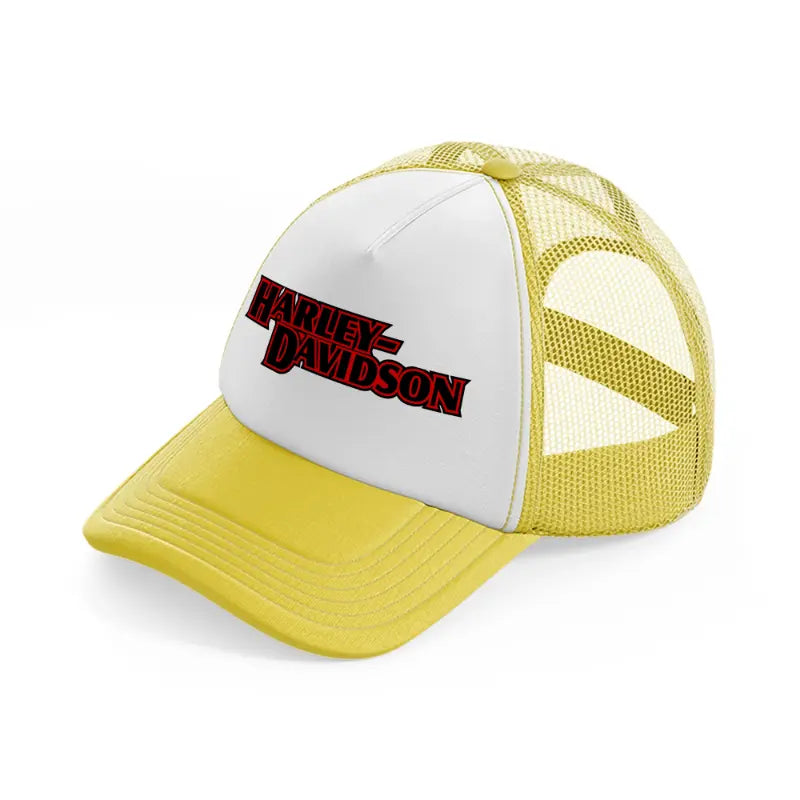 harley-davidson b&r-yellow-trucker-hat