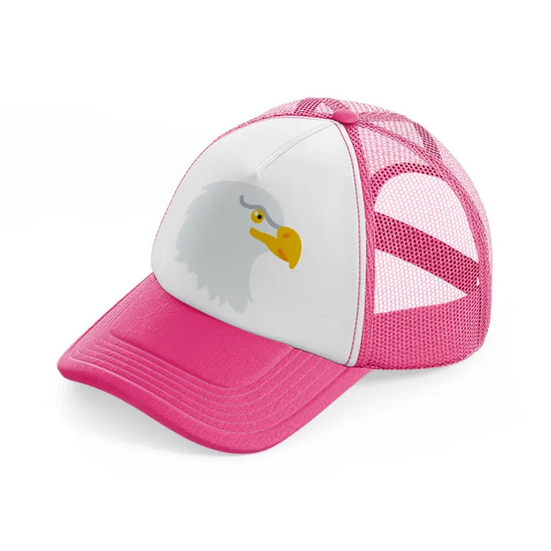 eagle (2)-neon-pink-trucker-hat