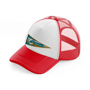 miami dolphins flag-red-and-white-trucker-hat