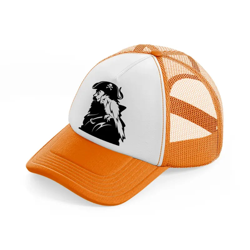 pirate with cacatua orange trucker hat