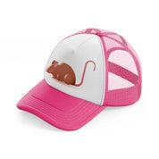 045-mouse-neon-pink-trucker-hat