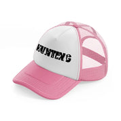 hunting bold-pink-and-white-trucker-hat