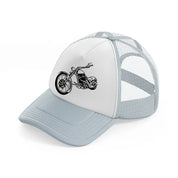 harley davidson bike vector grey trucker hat