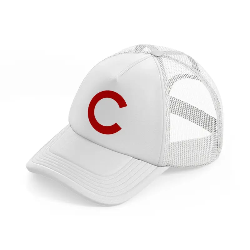 c from chicago cubs-white-trucker-hat