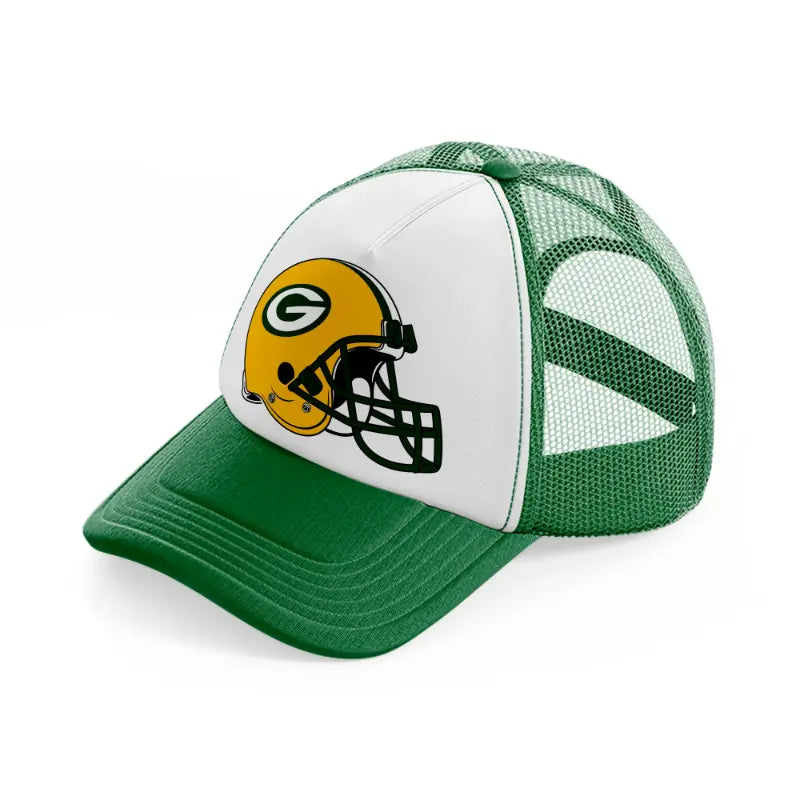 green bay packers helmet-green-and-white-trucker-hat