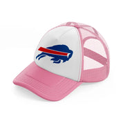 buffalo bills white-pink-and-white-trucker-hat